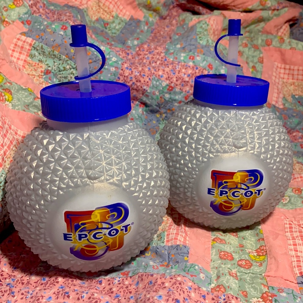 Y2K Collectable 2000 EPCOT Drinking Spheres Disney World 2000
